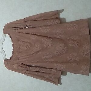 Speechless dusty rose long-sleeved mini dress size large.